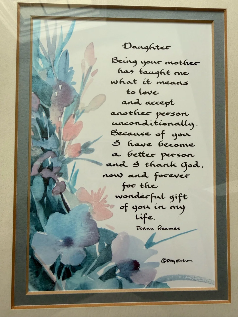 Framed Daughter Wall Art